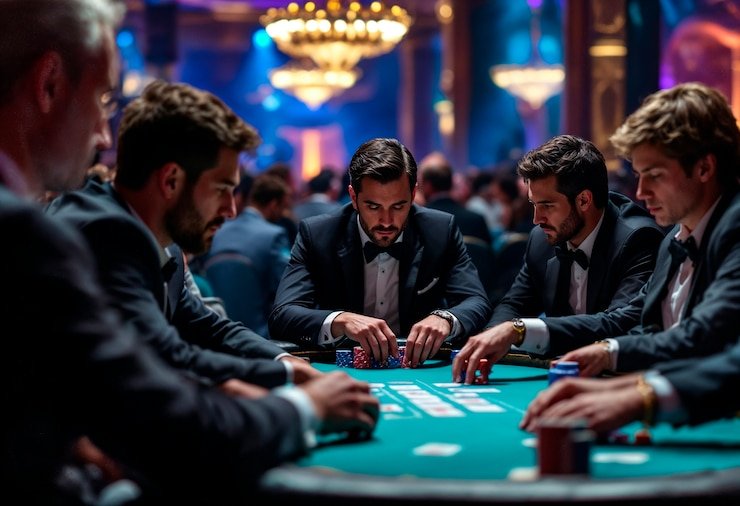 Tampilan studio live dealer lotrepelangi dengan meja roulette dan blackjack